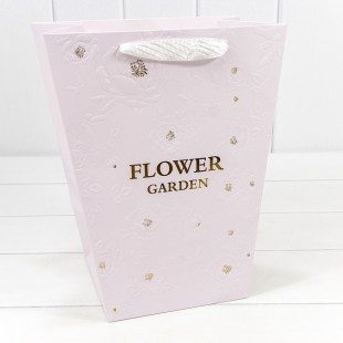 Пакет подарочный "Ваза для цветов" 25*30*16 260г "Flower Garden" Сиреневый 1/10 1/200 Арт: 000233K/2