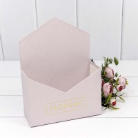 Коробка "Конверт" 18*24*7 "Flowers" Пыльно-розовый 1/8 1/72 Арт: KPL0008