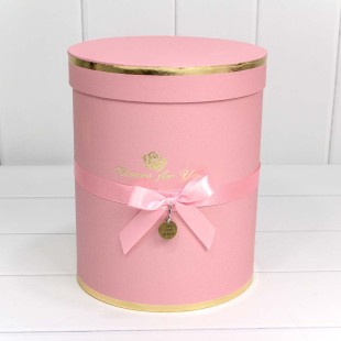 Коробки Цилиндр Набор 1/6 21*25,5 "Flowers for you" Нежно-розовый 1/8 Арт: 720950/10