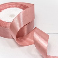 Лента Атласная Сатин 2,5см*25ярд Грязно-розовый 1/5 1/120 Арт: 562-25/135