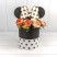 Коробки Цилиндр Набор 1/3 19*19 "С ушками" Бело-чёрный 1/18 Арт: 720791/3