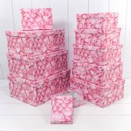 Коробки Прямоугольные Набор 1/10 34*26*15,3 "Лепестки роз" 1/6 Арт: 721604/2531 - Коробки Прямоугольные Набор 1/10 34*26*15,3 "Лепестки роз" 1/6 Арт: 721604/2531