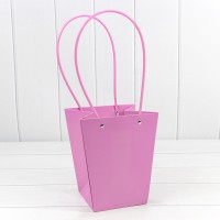 Пакет подарочный "Ваза для цветов" 20*17*12 Тёмно-сиреневый 1/10 1/120 Арт: 000170E/2066