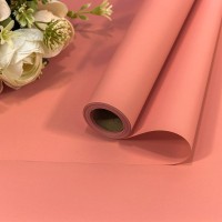 Плёнка 0,58*10м 255г матовая "Корейская" 55мкм Умеренный розовый 1/30 Арт: 1638/3572G