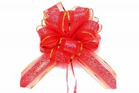 Бант-шар 5 см "С оргазной и золотой полосой" 1/50 1/1000 Арт: 000535-5