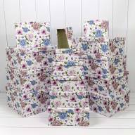 Коробки Прямоугольные Набор 1/15 42,5*33*17,6 "Гортензия на белом фоне" 1/2 Арт: 721902/1477 - Коробки Прямоугольные Набор 1/15 42,5*33*17,6 "Гортензия на белом фоне" 1/2 Арт: 721902/1477