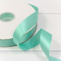 Лента Атласная Полиэстер класс А 2,5см*100ярд Бирюзовый 1/8 1/32 Арт: 556-25/314