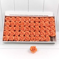 Декоративный цветок-мыло "Роза" Оранжевый 5,5*6,5 50шт. 1/20 Арт: 420055/15*