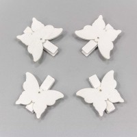 Цветочный аксессуар Прищепки декоративные "Бабочки" 4*4 1/4 1/240 Арт: 260041