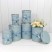 Коробки Цилиндр Набор 1/6 21*25,5 "Flowers for you" Голубой 1/8 Арт: 720950/13